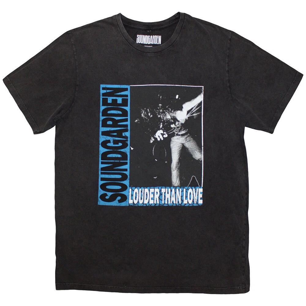 Soundgarden Unisex Stone Wash T-Shirt: Louder Than Love (Small) 3XL