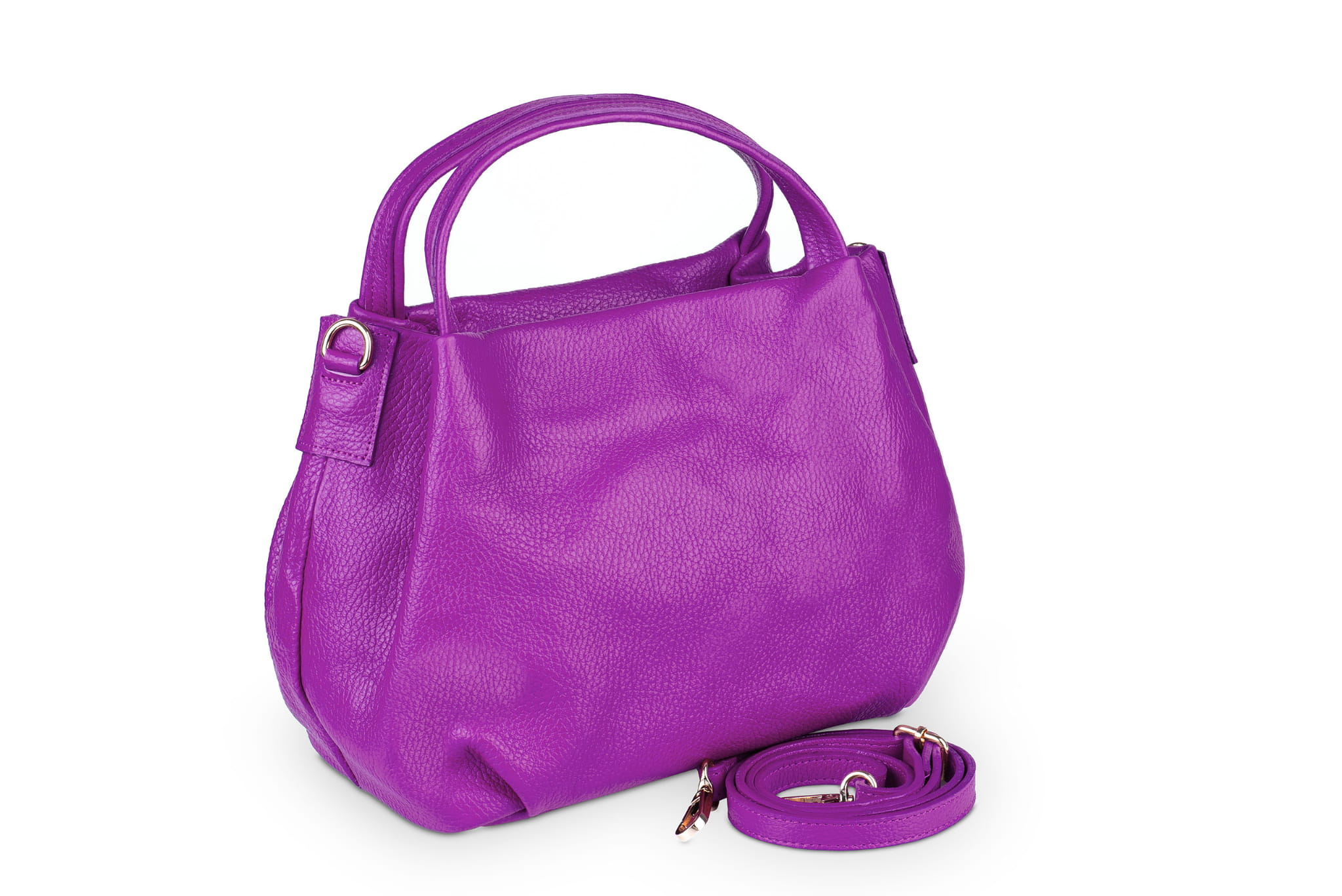 Vera Pelle Rossina Leather Bag Suede