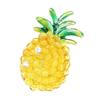 Lightweight Pineapple Brooch Featuring Crystal Decors Comfortable For Daily Wear Multi Purpose Fashion Ideal Gift