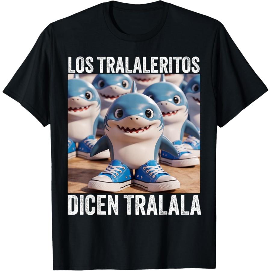 Italian Brainrot Los Tralaleritos Dicen Talala Ai Meme Funny T-Shirt S чёрный
