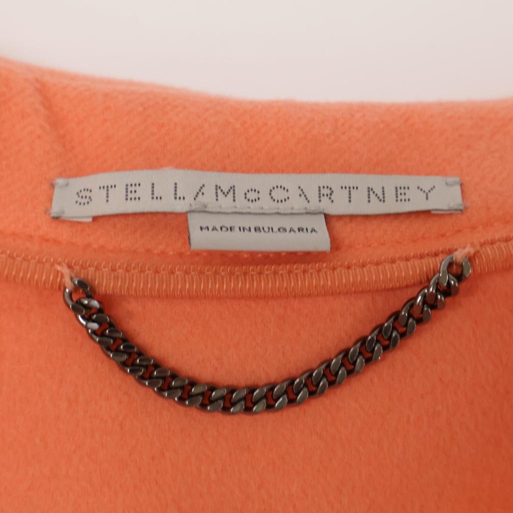 Stella Mccartney [Good Condition/domestic Regular] 603862 SPB11 Wool Oversized Soutien Collar Coat 34 Salmon pinkUsed