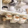 Transparent Cartoon Bathroom Mirror Cabinet with Drawer Storage for Cotton Swabs and Makeup