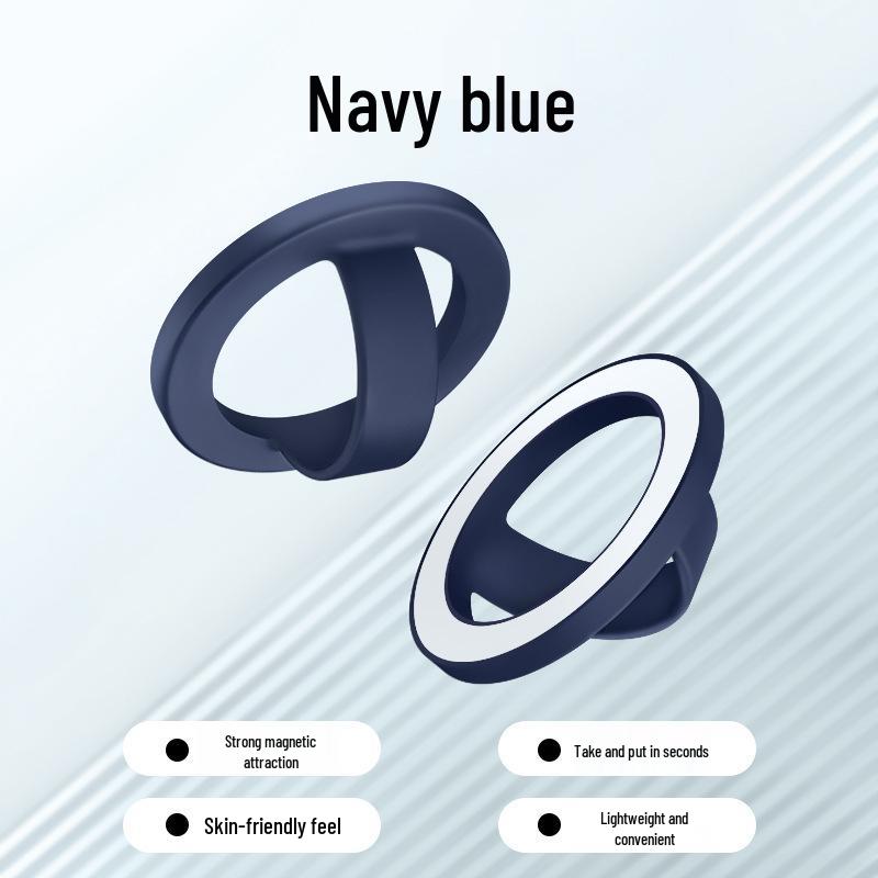 Apple iPhone 15 3D Silicone Magnetic Ring Stand & Finger Grip Cover