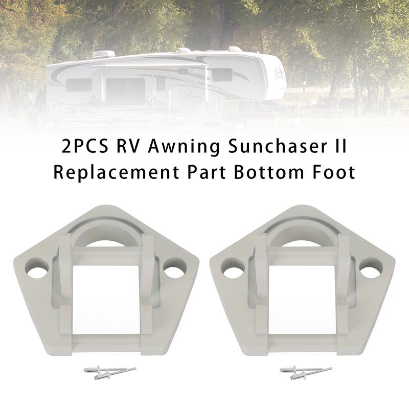 Artudatech 2PCS RV Awning Sunchaser II Replacement Part Bottom Foot