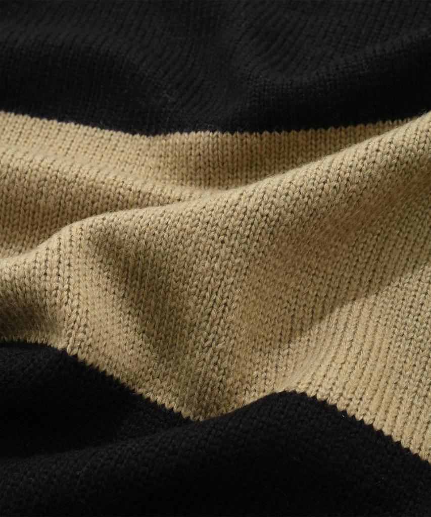 VISION STREETWEAR Vsw Washable Stripe Polo Knit Beige
