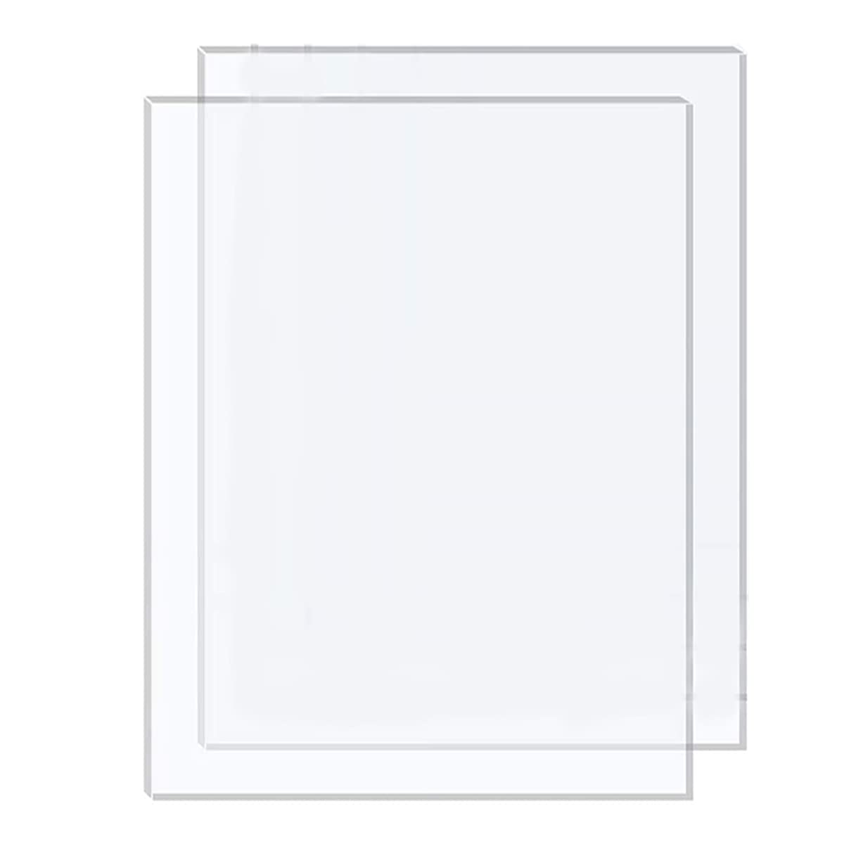 10 Size 1/2/3mm Clear Acrylic Sheet Clear Plexiglass Panel Acrylic Board for Craft DIY,Drawing,Printing,Picture Frame,Engraving 6x4inch 1mm 10PCS