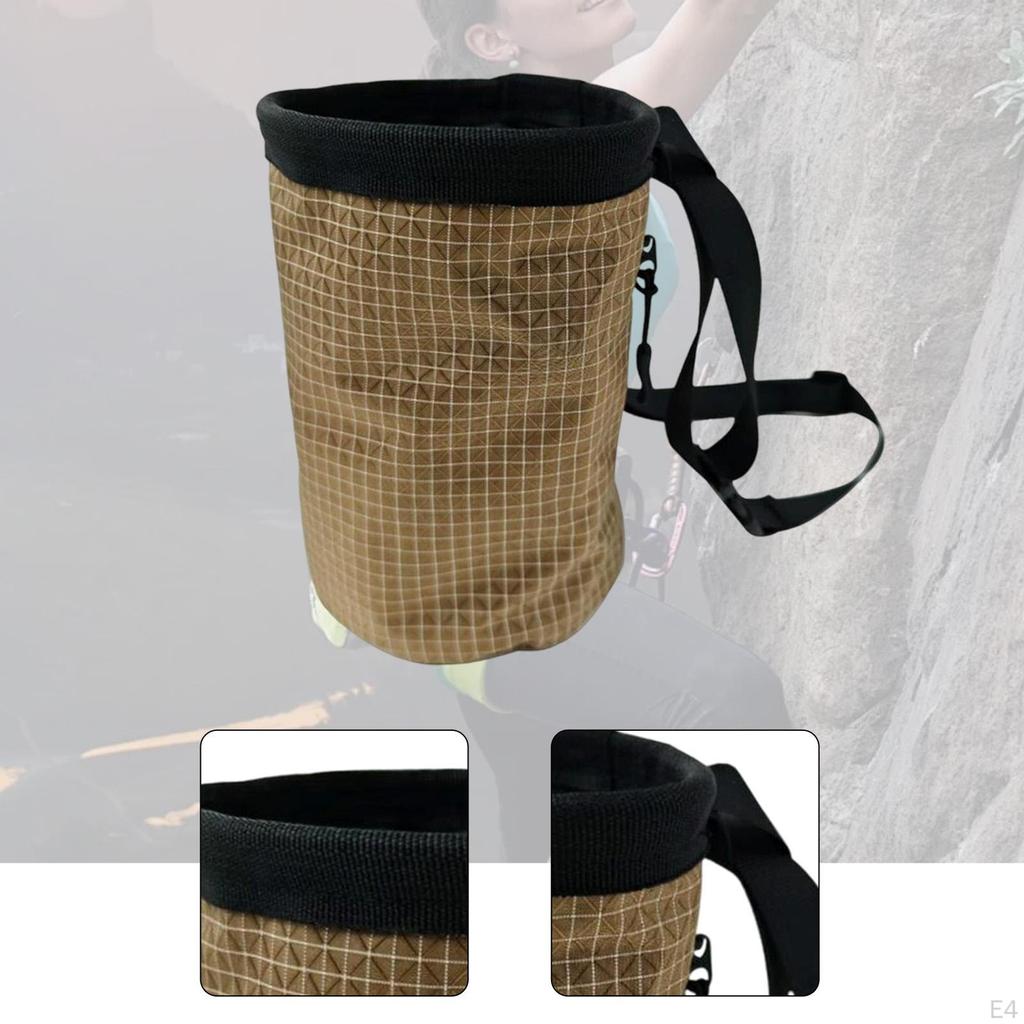 Chalk Bag Carrier with Waist Belt Climbing Gear Storage Pouch Lightweight for