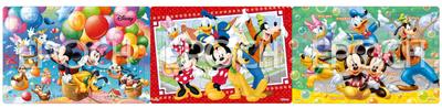 EPOCH Steps Panorama, Disney Mickey Mouse und lustige Freunde, Teile, Step Up mit 3 Puzzles, Puzzle mit Papierhalterung, für Kinder ab 4 Jahren, Spielzeug ST Mark
