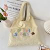 2 niche color letter embroidered plaid shoulder bag cute vest underarm bag versatile commuter women