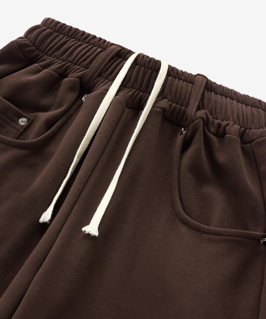 Beulaiteun Jean Pocket Wide Pants Brown