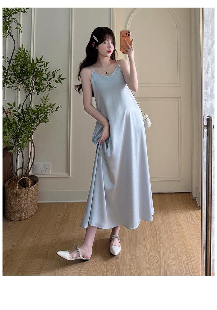Elegantes Sommer-Umstandskleid 2026 im chinesischen Stil mit geprägtem Sonnenschutz