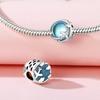 Authentic Original Copper Metal Charm Bead Components Luxury Blue Clouds Airplane Bead Components Compatible With Bracelet High Quality Fine Jewelry