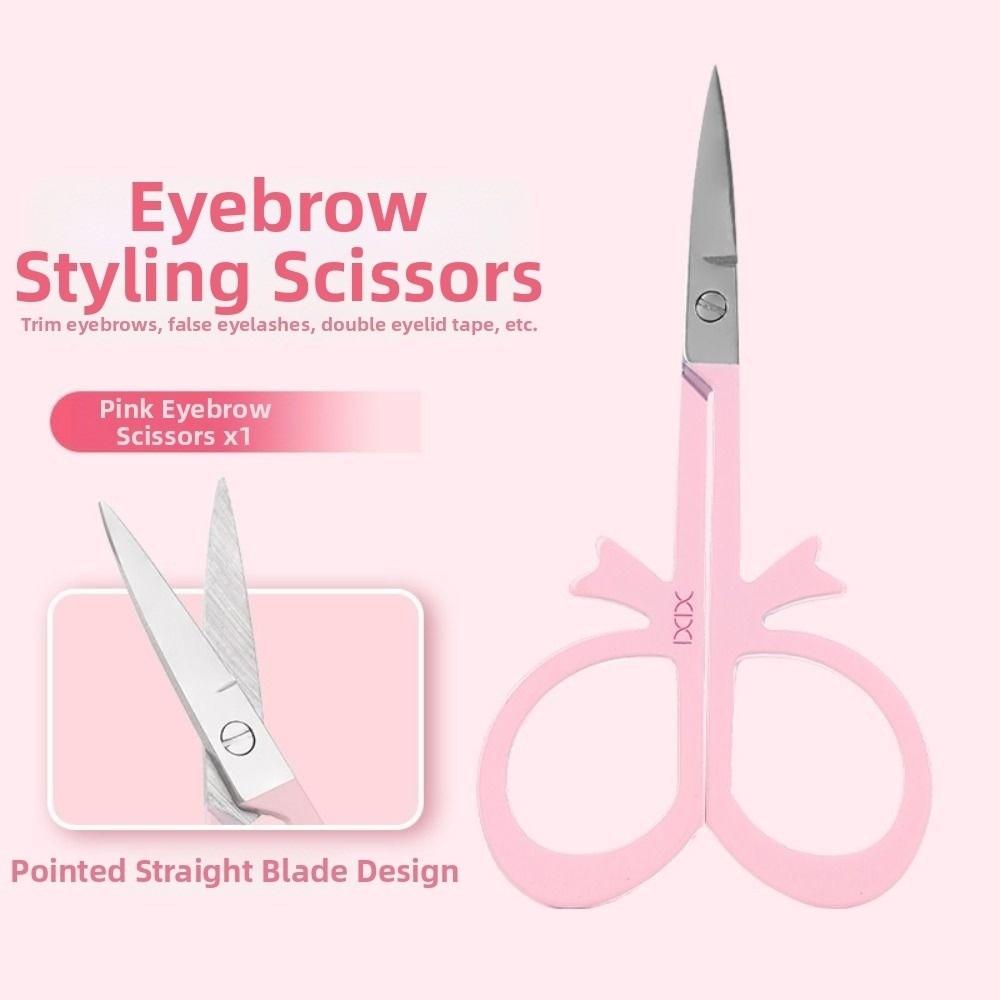 New Small Eyebrow Trimming Scissors Portable Natural Sharp Dead Skin Clippers Perfect Makeup Tools For Beginner Eyebrow Shaping