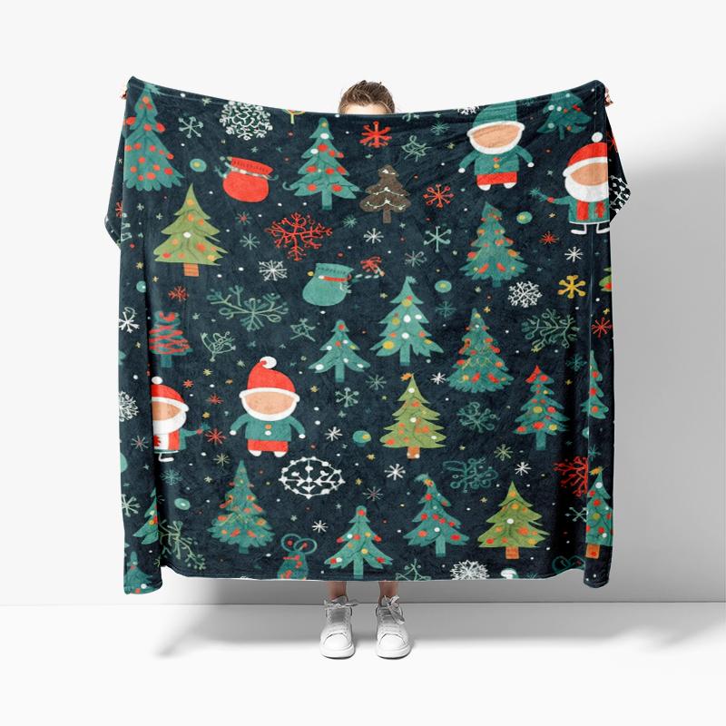 Wohndekoration Plüsch Überwurf Sofadecke Tagesdecke Bett flauschig weiche Decken Dekor Plaid Modern Halloween Frohe Weihnachten Winter
