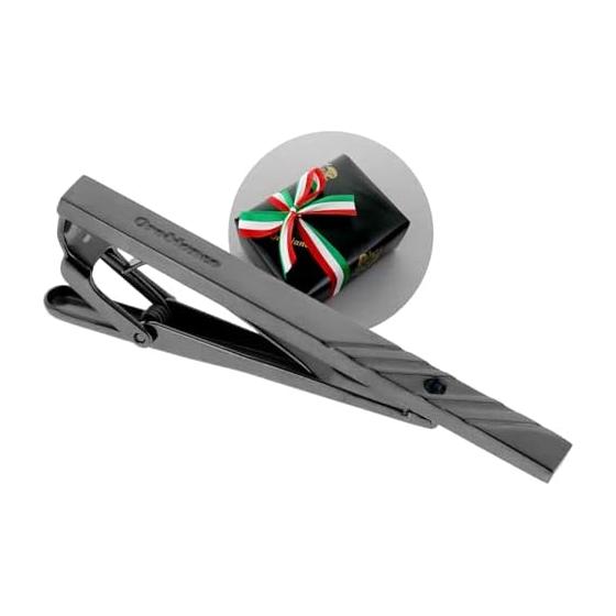 [Gift wrapped] Orobianco tie pin birthstone December - Lapis lazuli gunmetal ORT587 B-12 Orobianco