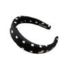 PROLY New Fashion Headband For Women Casual Black White Point Hairband Soft Spongy Headwear Autumn Hair Accessories For Adult