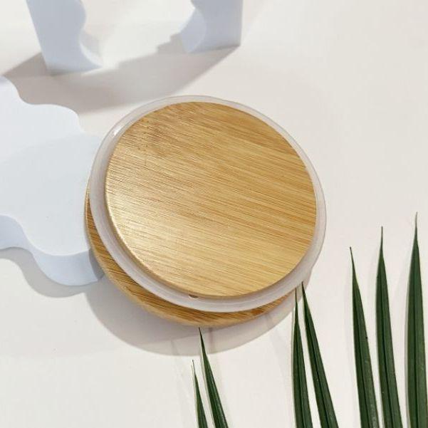 Bambus/Edelstahl Deckel für High Borosilicate Glas Wasserflasche oder Teekanne