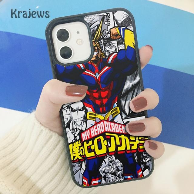 Krajews All Might Boku No Hero Academia Soft Phone Case Cover For iPhone 14 SE 6 7 8 Plus XR XS 11 12 13 Pro Max Galaxy S21 S22