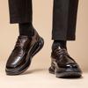 Modische britische Schnür-Plateauschuhe mit Luftpolster für Herren aus Rindsleder, Business-Casual-Schuhe, Herrenmode, lässiger Plateau-Schuh für Herren