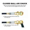 Feb.8Pc Air Chuck Set-1/4In Female Closed Ball Chuck&Dual Head Air Chuck&Male Plug Tire Air Fill Kit For Tire Inflator Gauge