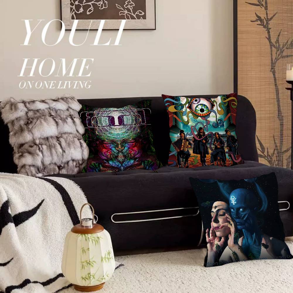 1Pc Veteran Rock Band T-Tool Cushion Cover Car Throw Pillow Case For Sofa Car Christmas Gift 40X40Cm 45X45Cm