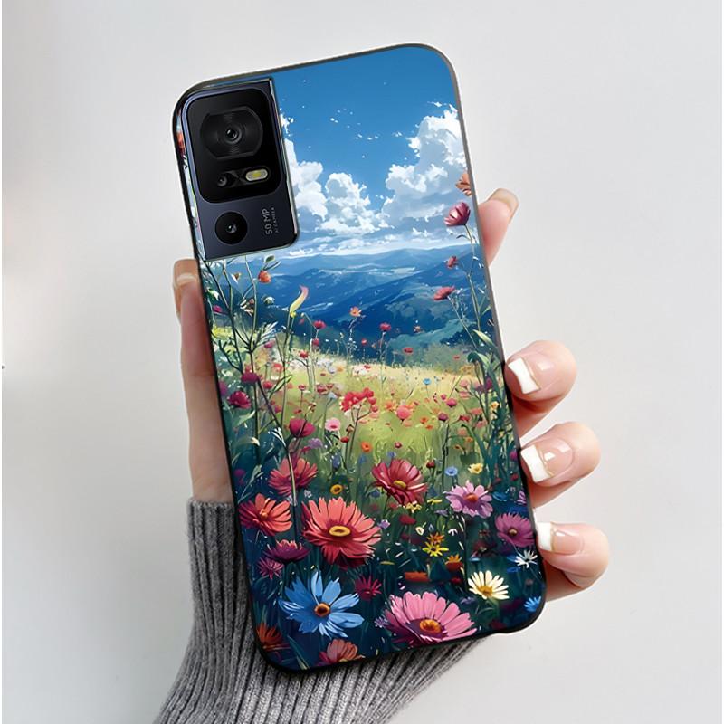 Phone Case For TCL 40 SE 40SE 40 XL 40R 40XL 40T Case Luxury Cute Cool Cartoon Black Soft Silicone Cover Protective Shell Coque
