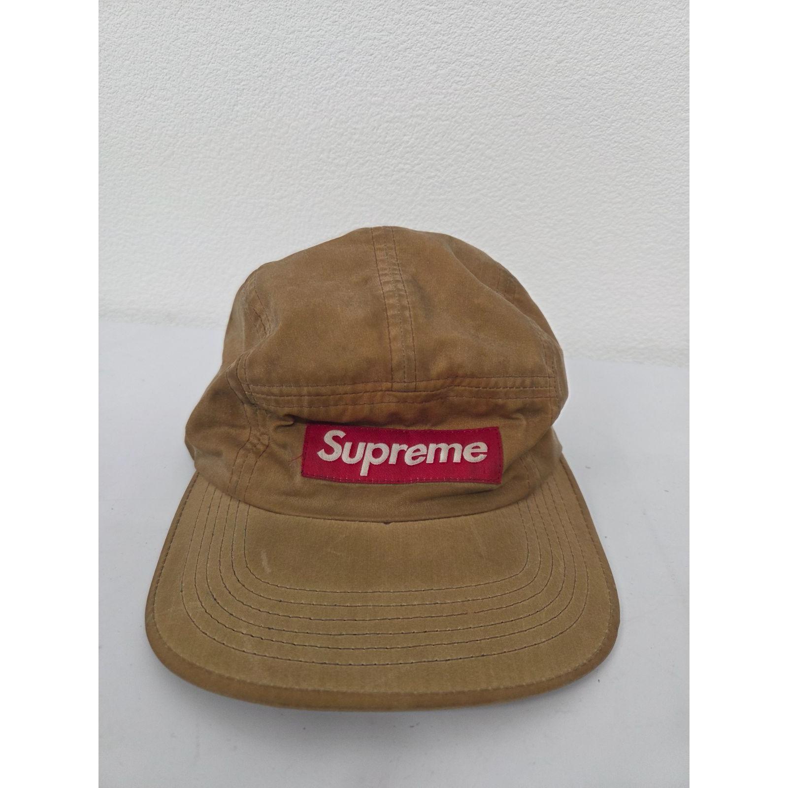 Used Supreme Camp Cap Box Logo Khaki