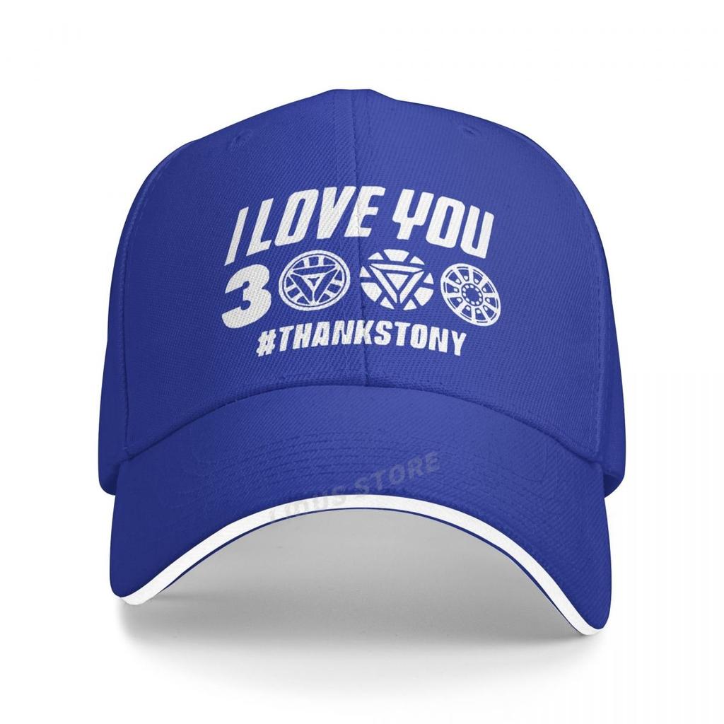I Love You 3000 Times Thank Tony Stark Herren Baseballkappe Sommer Neue Fans Unisex Verstellbarer Sommer Papa Hut Outdoor Snapback Hüte