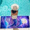 Extra Large Dolphin Beach Towel - Quick-Dry Super Absorbent, Vibrant Ocean Night Sky Design for Pool, Swim & Travel, Lightweight