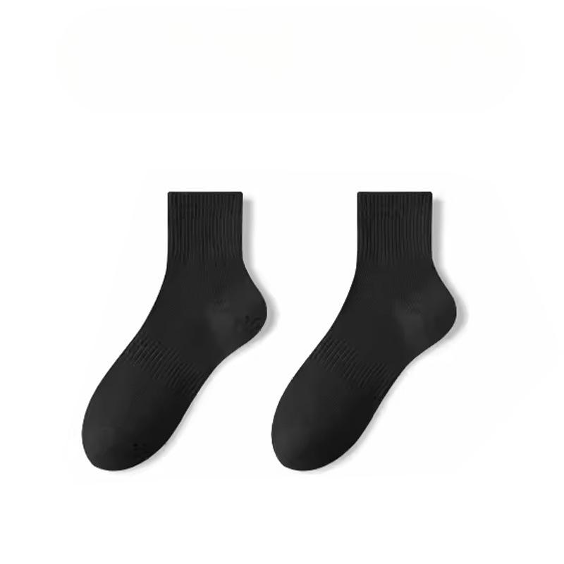 Men's Summer Deodorizing Sweat Absorbing Exercise In Tube Cotton Socks