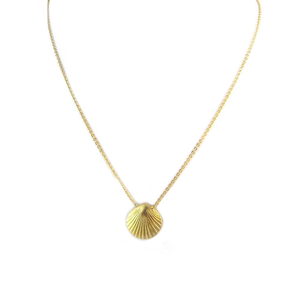 Les Trésors De Lily [P2288] - Gold-plated Artisanal Necklace 'Princess Ottomane' Gold (shell)