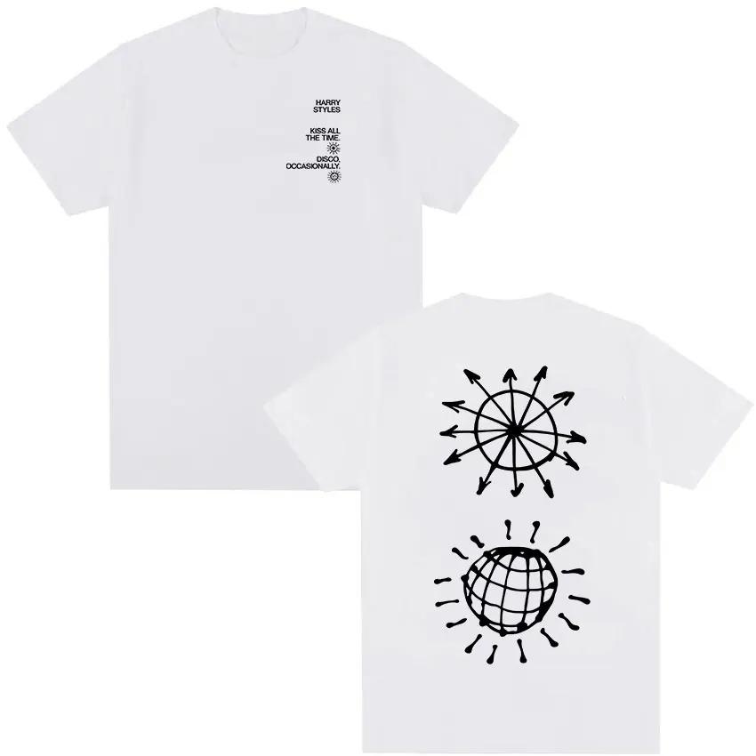Harry Styles Kiss All The Time Disco Occasionally Tour 2026 Graphic TShirt Unisex Fashion Loose Cotton TShirt Streetwear