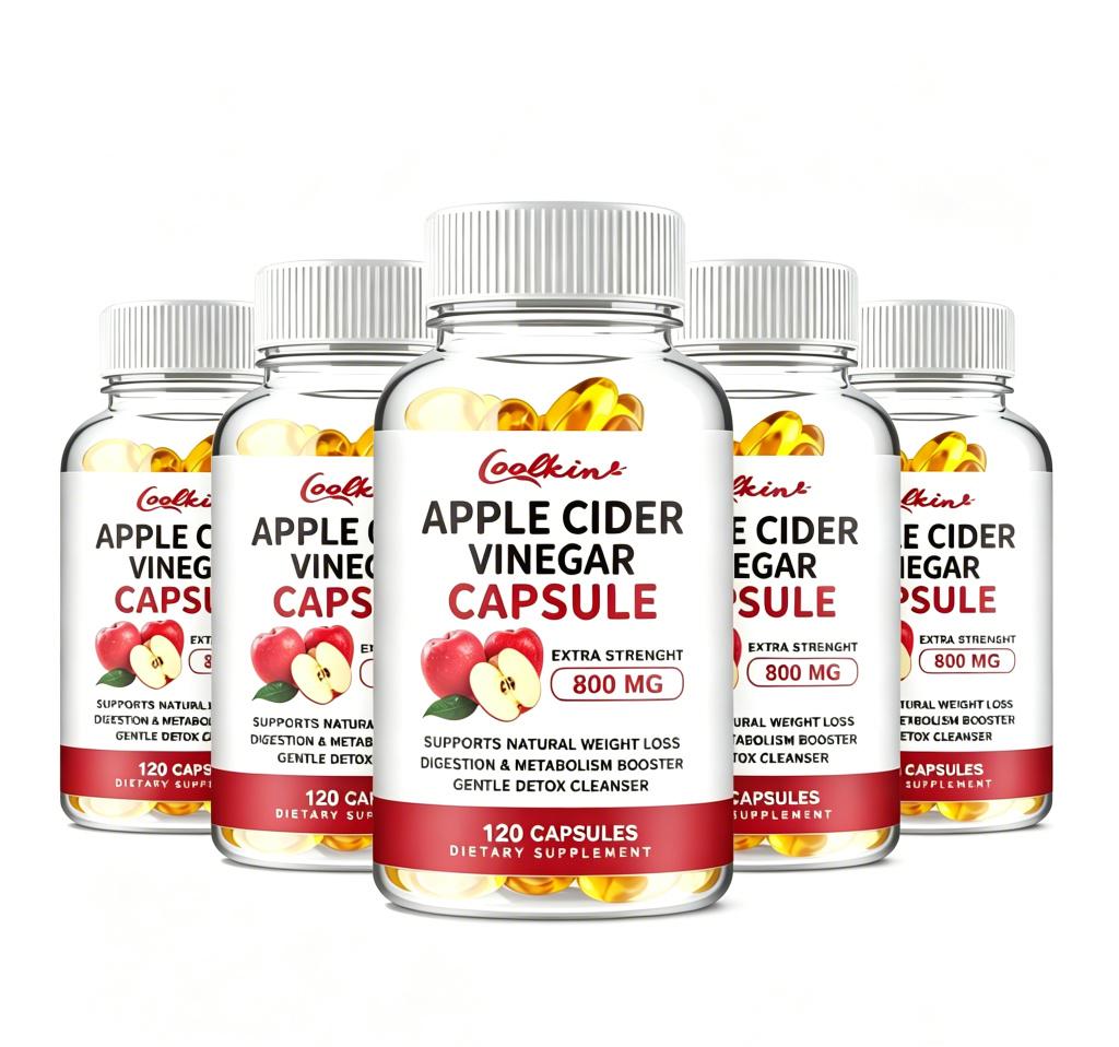 Coolkin - Apple Cider Vinegar Capsules - 800mg - Digestive Health