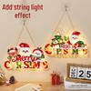 Merry Santa Claus Christmas Doorway Hanging Ornaments for Festive Atmosphere In Bedroom or Tree