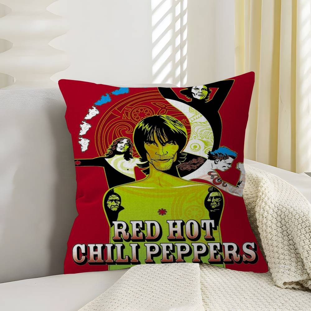 RRed HotChili Peppers Band Personalized Pillow Dust Cover Bedroom Kids Party Decoration Pillowcase Birthday Children Gift