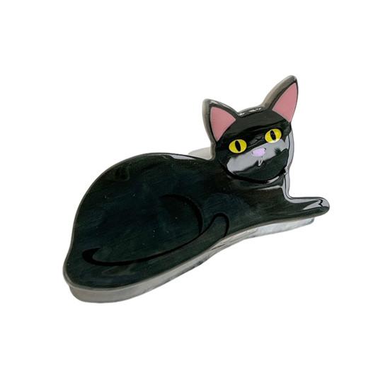 Women Hair Clip Cartoon Cat Dog Shape Hair Claw Anti-slip Teeth Large Size Back Head Shark Hair Claw Hair Accessories