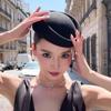 Formal Stewardess Hat Solid Pillbox Cap New Top Hats  for Party