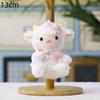 Fluffy Sheep Plush Keychain Cute Soft Furry Charm for Luggage Decor Kids Christmas Holiday Souvenir Gifts