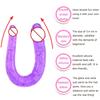 Double Head Dildos Realistic Penis Flexible Soft Crystal Jelly Sex Toys for Women G-spot Anal Stimulator
