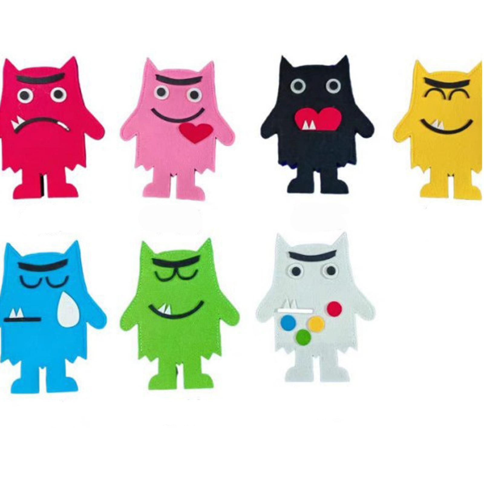 

7 шт. Цветное выражение эмоций Кукла-игрушка One Size