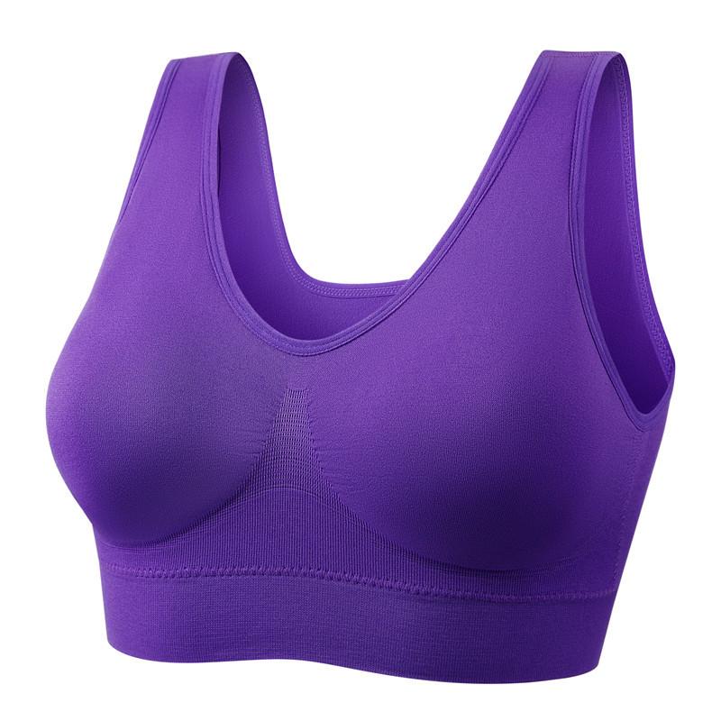 Women's Plus Size Wire-Free Sports Bra for Running, Yoga, and Sleep