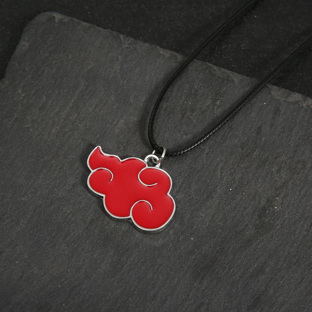 Hot Sale New Anime Naruto Akira Organization Red Cloud Necklace Keychain Bag Pendant