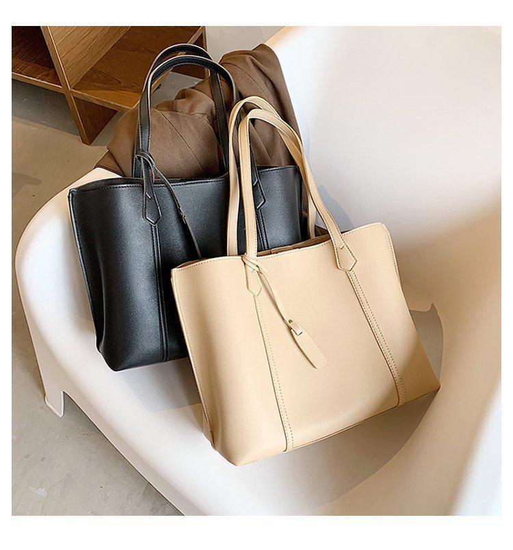 Korean-Style Women's Large Capacity Tote Bag - Fashionable and Casual Shoulder Handbag