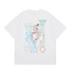 Casablanca Streetwear T-Shirt Men Women Loose Fit Short Sleeve Casual Tee High Street Style