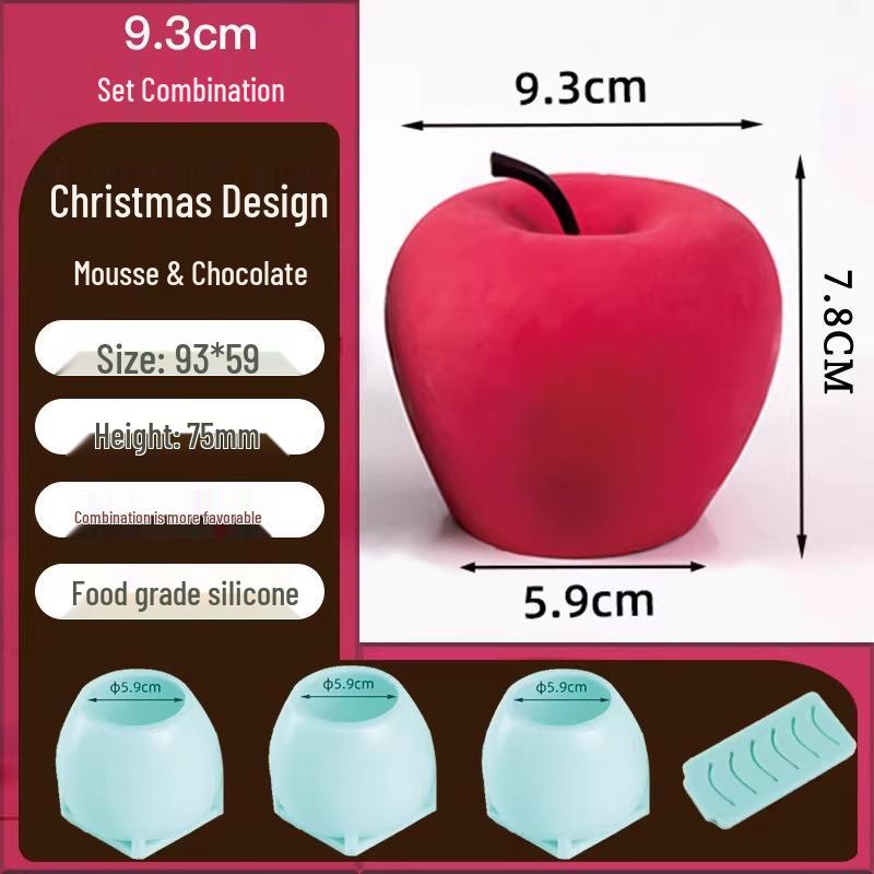 Silicone Christmas Sleigh Mold: Food-Grade Chocolate Shells for Fun Festive Cake and Mousse Decorations