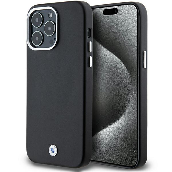 BMW BMHMP15X23PUFWK iPhone 15 Pro Max 6.7"black/black Signature Wrapped Metal MagSafe