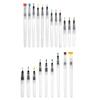 9/12Pcs Refillable Water Brush Pen Flat/Point Tip Painting Water Brush Pen for Kid Adult Watercolour Gouache Painting