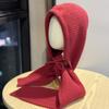 New Autumn and Winter Balaclava Women's Fashion Warm Scarf One Piece Wool Knitted Hat Ear Protection Lei Feng Hat
