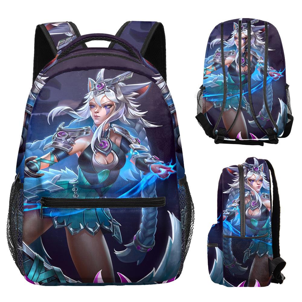 Harajuku Novelty Kpop Youthful School Bags Unisex Paladins Travel Bags 3D Print Oxford Waterproof Notebook Shoulder Backpacks