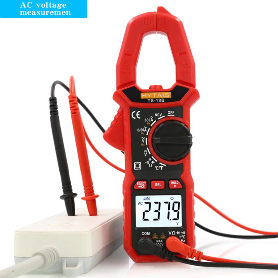 Taisheng TS-18B AC Digital Clamp Meter High Precision Multimeter Clamp Ammeter with Temperature and Capacitance Measurement Func